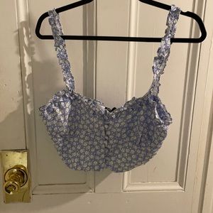 NWT floral Zara crop top